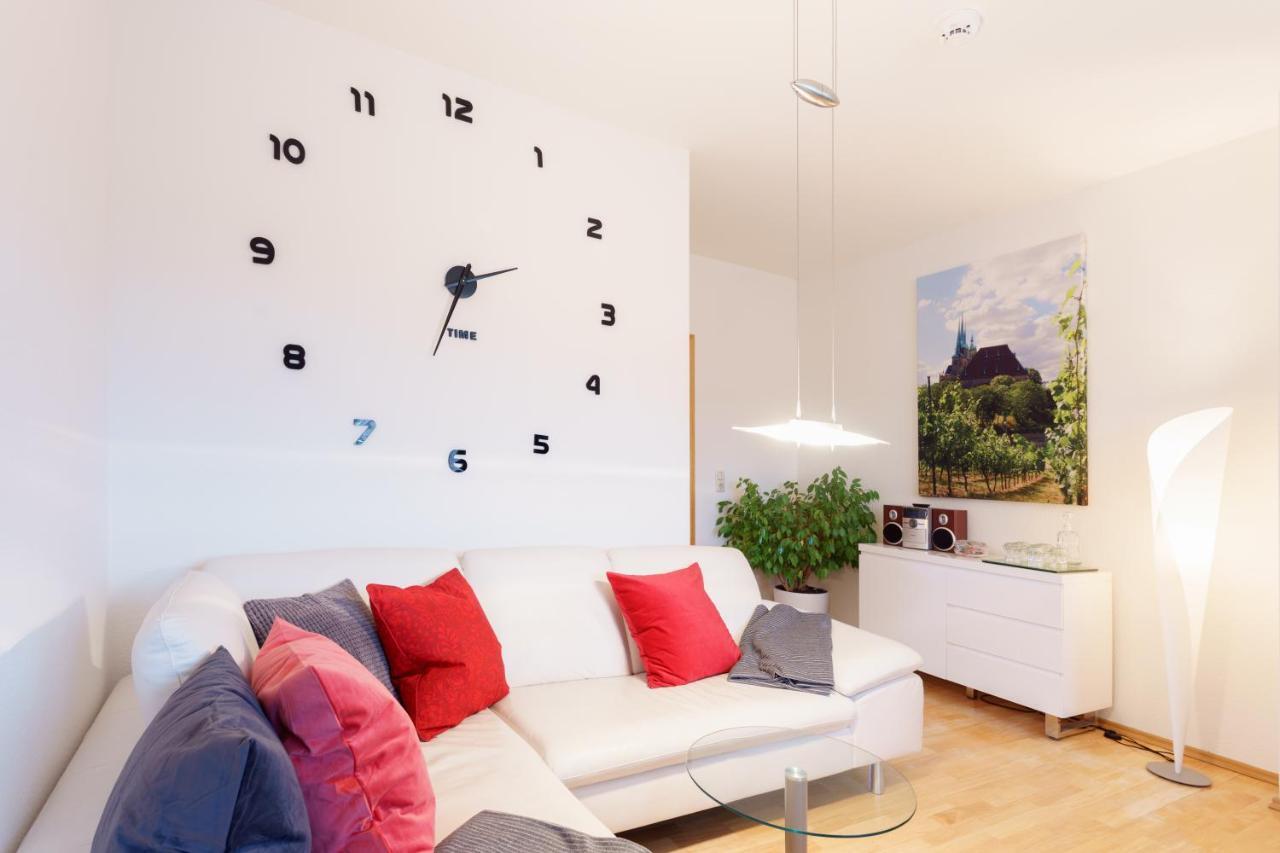 Wohnung Mit Blick Auf Die Zitadelle Petersberg - 3 Zimmer 에르푸르트 외부 사진