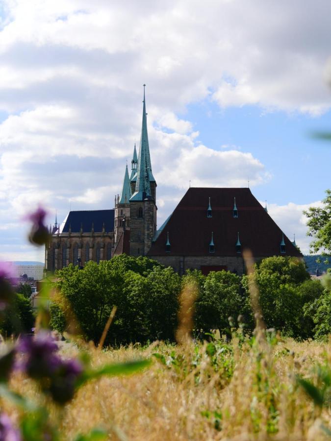 Wohnung Mit Blick Auf Die Zitadelle Petersberg - 3 Zimmer 에르푸르트 외부 사진